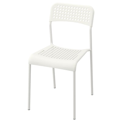 中采用的椅子,白色