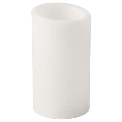 ADELLOVTRAD领导块蜡烛,白色/室内,14厘米