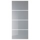 BJORNOYA 4推拉门面板框架,灰色的着色效果,100年x236厘米