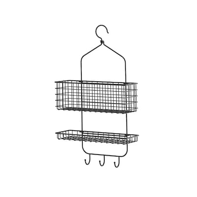 BLECKSJON淋浴吊架,两层,黑色,31日x56厘米