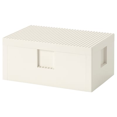 BYGGLEK乐高®盒子,盖子,白色,x18x12 26厘米