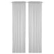 BYMOTT窗帘,1对,白/浅灰条纹120 x300厘米