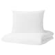 DVALA被套和枕套,白色,150 x200/50x60厘米