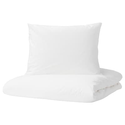 DVALA被套和枕套,白色,150 x200/50x60厘米