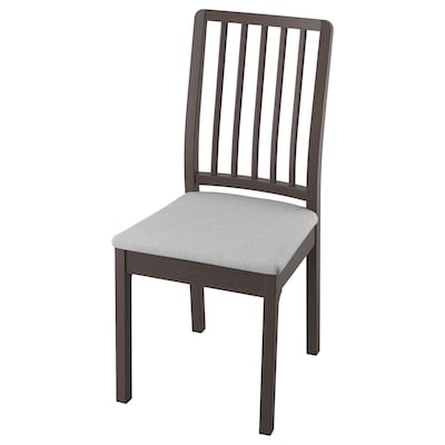 EKEDALEN椅子,深棕色/ Orrsta浅灰色