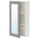 ENHET镜柜1门,白色/灰色框,x17x75 40厘米