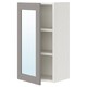ENHET镜柜1门,白色/灰色框,x32x75 40厘米