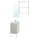 ENHET / TVALLEN浴室家具,10组,具体效果/白色Pilkan丝锥,x43x87 44厘米