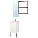 ENHET / TVALLEN浴室家具,10套,白色/无烟煤Pilkan丝锥,x43x87 44厘米