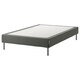 ESPEVAR板条的床垫基地与腿,黑灰色,140 x200型cm
