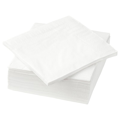 FANTASTISK餐巾纸,白色,24 x24厘米
