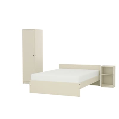 GURSKEN卧室家具,组3,浅肤色,140 x200型cm