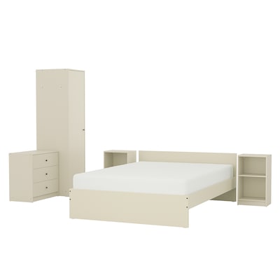 GURSKEN卧室家具、组5、浅肤色,140 x200型cm
