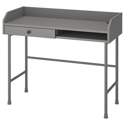 HAUGA办公桌,灰色100 x45厘米
