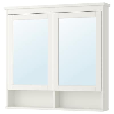 HEMNES镜柜2门,白色,103 x16x98厘米