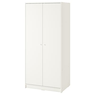 KLEPPSTAD和2门衣柜,白色,79 x176厘米