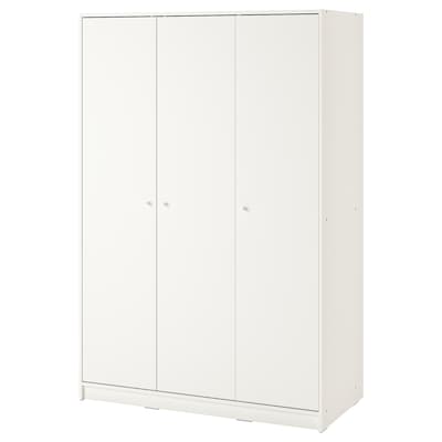 KLEPPSTAD与3门衣柜,白色,117 x176厘米
