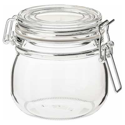 KORKEN罐盖子,透明玻璃,0.5 l