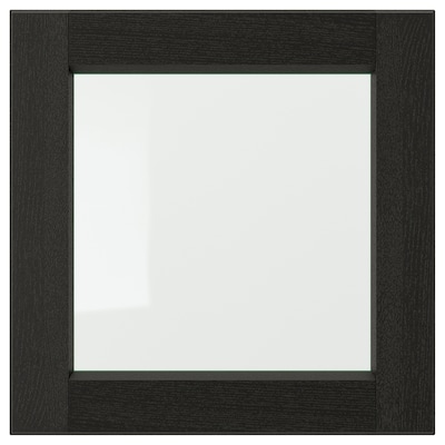 LERHYTTAN玻璃门,黑色染色,40 x40厘米