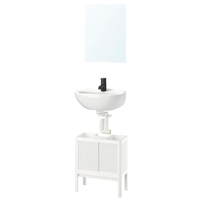 LILLTJARN / SKATSJON浴室家具,组5,白色/ Saljen丝锥,x35 45厘米
