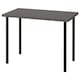 LINNMON /阿办公桌,暗灰色/黑色,x60 100厘米