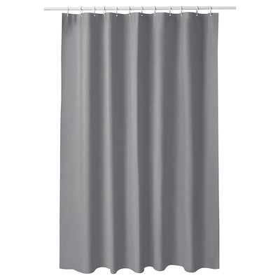 LUDDHAGTORN浴帘,灰色180 x200型cm