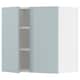 METOD壁柜与货架/ 2门,白色/ Kallarp浅灰蓝色60 x60厘米