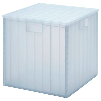 PANSARTAX存储箱盖子,透明的灰蓝色x33x33 33厘米