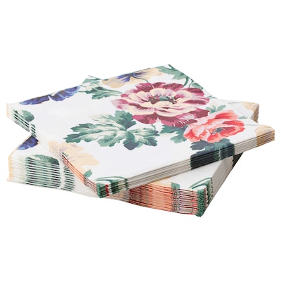 SMAKSINNE餐巾纸,多色/花,x33 33厘米