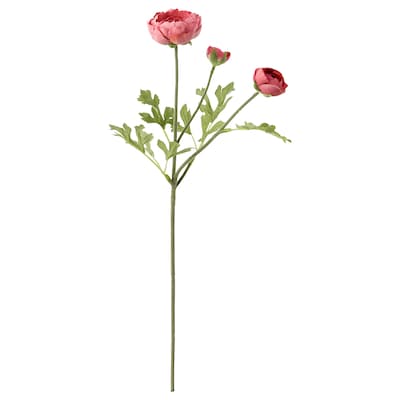 SMYCKA人工花毛茛属植物/深粉红色,52厘米