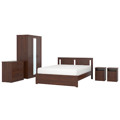 SONGESAND卧室家具,5,布朗,140年x200型cm