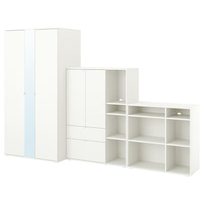 VIHALS衣柜组合,白色,305 x57x200厘米