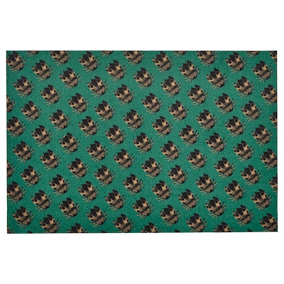 ANALYSERA门垫、室内、多色/绿色,x90 60厘米
