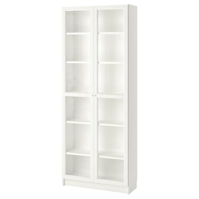 比利/ OXBERG书柜,白色,80 x30x202厘米