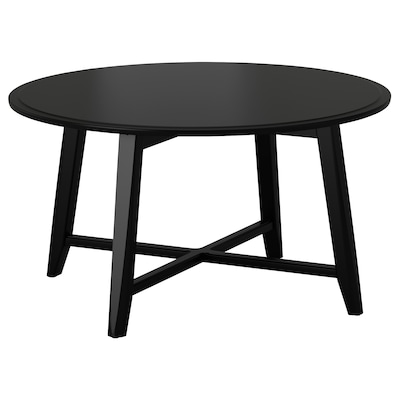 KRAGSTA咖啡桌,黑色,90厘米