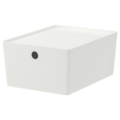 KUGGIS盒子,盖子,白色,x35x15 26厘米