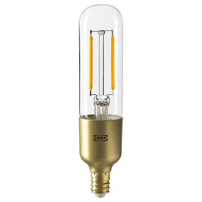 LUNNOM LED灯泡E12汽油200流明,可控/管状透明玻璃,25毫米