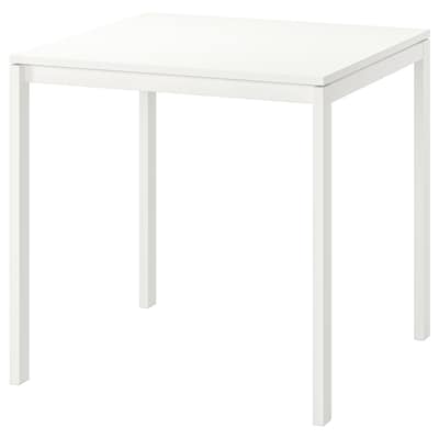 MELLTORP桌子，白色，75x75厘米