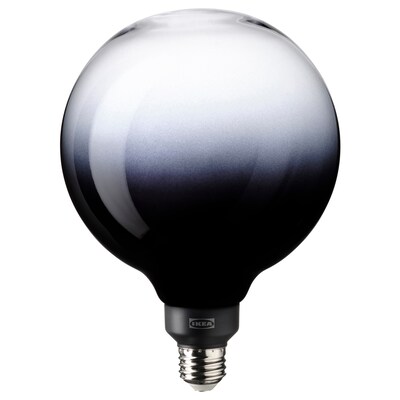 MOLNART LED灯泡E26 100流明,全球/黑色的透明玻璃,150毫米