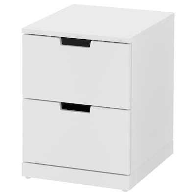 NORDLI有2个抽屉的柜子,白色,x54 40厘米
