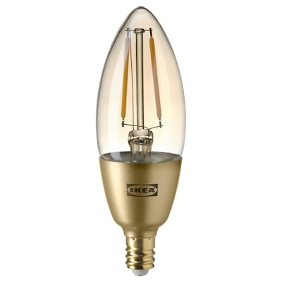 ROLLSBO LED灯泡E12汽油200流明,可控/吊灯棕色透明玻璃