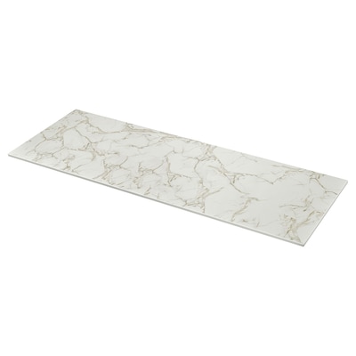 SKARARP定制桌面,马特白色陶瓷/大理石效果,1 m²x2.0厘米
