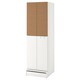SMASTAD / UPPFORA衣柜,白色软木/ 2衣服rails, x63x196 60厘米
