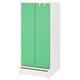 SMASTAD / UPPFORA衣柜,白色/绿色x63x136 60厘米