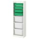 TROFAST存储结合盒、白/绿白色,46 x30x145厘米