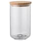 EKLATANT罐盖子,透明玻璃/竹子,1.8 l