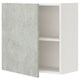 enet Bovenkast m 1块木板/deur, wit/betonpatroon, 60x32x60 cm