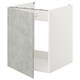 enet Onderkast voor spoelbak/deur, wit/betonpatroon, 60x62x75 cm
