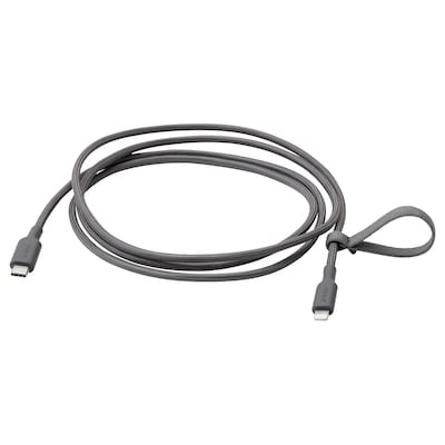 LILLHULT USB-C naar闪电,donkergrijs, 1.5 m