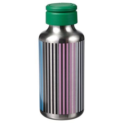 ENKELSPARIG Vannflaske, rustfritt“斯太尔stripet / flerfarget, 0.5 l
